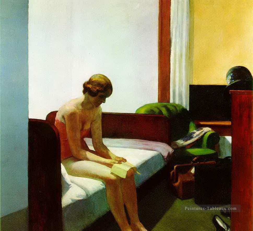 chambre d’hôtel Edward Hopper Peintures à l'huile